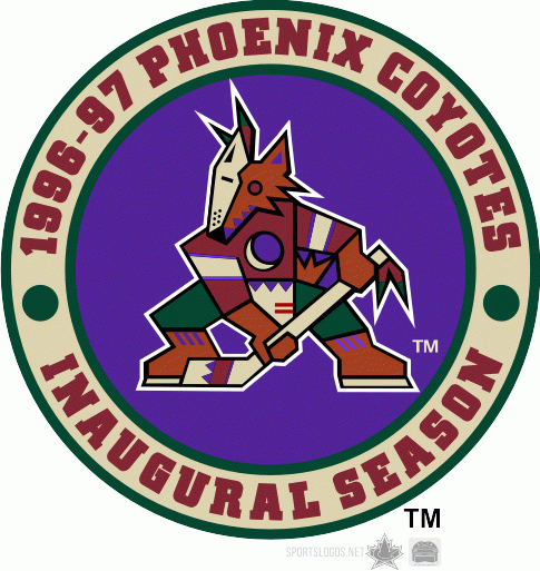Phoenix Coyotes 1997 Anniversary Logo fabric transfer version 2